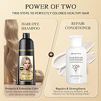 Joyful Young Natural Hair Dye Shampoo 3 IN 1, Champagne Blonde — image 7