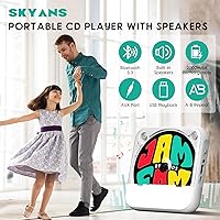 SKYANS KC918 Portable CD Player with Bluetooth — image 2