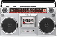 Riptunes RACR510BT Retro Bluetooth Boombox Cassette Player — image 1