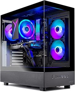 Skytech Gaming Azure 3 Gaming PC, AMD Ryzen 5 7600, NVIDIA RTX 5060, 32GB DDR5 RAM, 1TB SSD