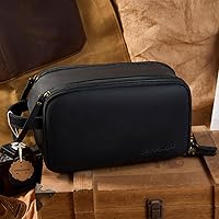DENGFENGZHE Full Grain Leather Toiletry Bag — image 3