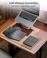 ProtoArc EK04 Wireless Ergonomic Keyboard with Separate Numeric Keypad — image 4