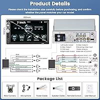 Mantian 7 Inch CarPlay Single Din Touchscreen Car Radio — image 7