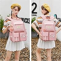 Caoroky Knight Women Backpack for Girls, Pink, Large — image 2