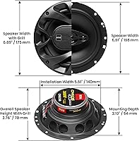 BOSS Audio Systems CH6530B 6.5 Inch 3-Way Coaxial Car Door Speakers — image 3