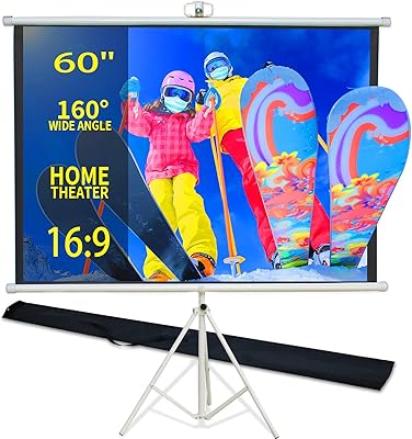 TRMESIA 60 Inch Projector Screen with Stand