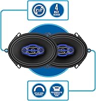 Jensen JS6804 4-Way 5x7 / 6x8 Inch Car Audio Speakers Pair — image 2