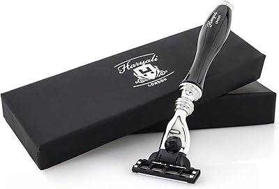 Haryali London 3 Edge Shaving Razor with Black Coated Handle