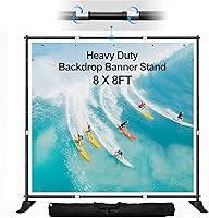 FUDESY 8x8 ft Backdrop Banner Stand — image 1