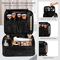 ChuangJin 5-in-1 Professional Makeup Train Case, Blue — image 3