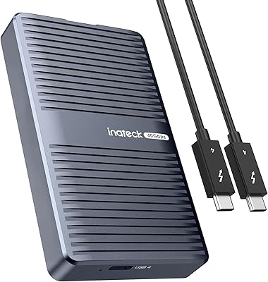 Inateck FE2029 40Gbps M.2 NVMe SSD Aluminum Enclosure 8TB