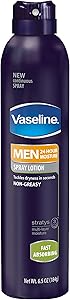 Vaseline Men Fast Absorbing Spray Lotion, 6.5oz Review