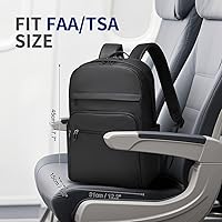 SUIKIHUM Black Laptop Backpack for Men, 16-inch, Water-Resistant — image 3