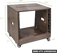 Sound Town SDRK-8TB Slanted 8U Studio Rack — image 5