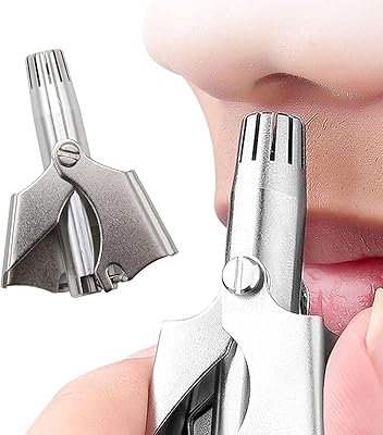Erbe Stainless Steel Portable 6-Teeth Manual Nose Hair Trimmer for Men