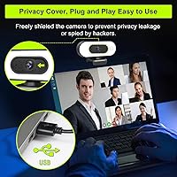 ToLuLu 1080P Webcam with Ring Light and Microphone — image 6