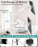 MOUNT PRO Dual Monitor Stand for Desk — image 2