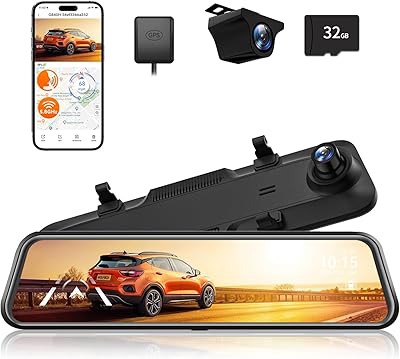WOLFBOX G840H Mirror Dash Cam