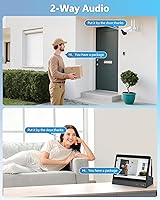 WEILAILIFE 5MP Wireless Security Camera System with 10″ Monitor — image 4