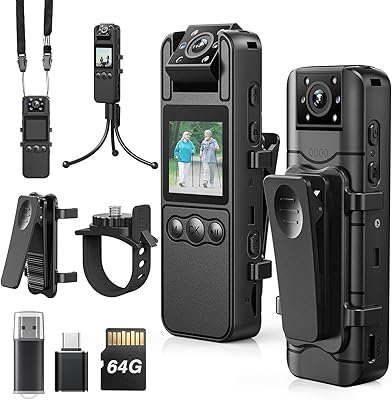 Losfom Z11 2K Body Worn Camera - 64GB