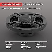 Pyle PL613BK 6.5-Inch 3-Way Triaxial Car Stereo Speakers — image 7