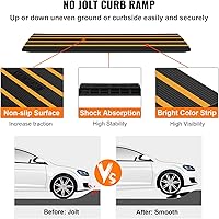 VEVOR Car Driveway Rubber Curb Ramp 33069lbs Capacity 1-Channel — image 4