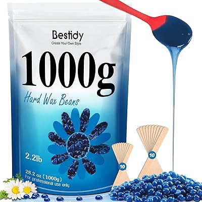 Bestidy Hard Wax Beads for Hair Removal - 1000g Blue