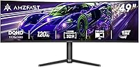 Amzfast 49-Inch Curved Gaming Monitor — image 1