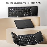 Kidopire Foldable Bluetooth Keyboard with Touchpad — image 6