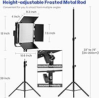 BANSINE K50 Bi-Color LED Video Lighting Kit — image 6