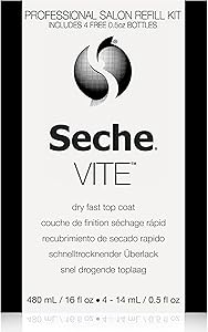 Seche Vite Dry Fast Top Coat 16oz Refill Kit Review