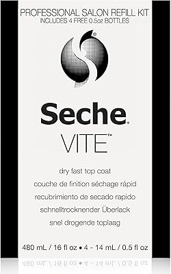 Seche Vite Dry Fast Top Coat 16oz Refill Kit