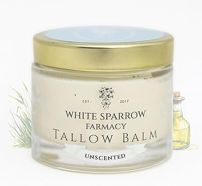 White Sparrow Farmacy Organic Grass Fed Tallow Balm (Unscented) 2.0 oz