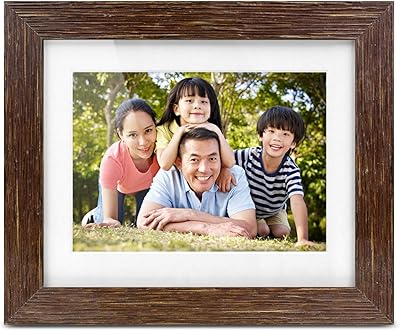 Aluratek 7″ Distressed Wood Digital Photo Frame