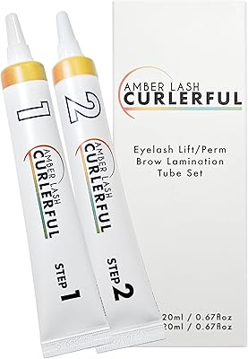 Amber Lash Curlerful Brow Lamination Kit, 20mL Each
