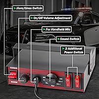 Winsgor 200W Police Siren for Car with Handheld Microphone — image 2