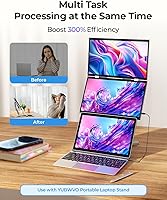 YUBWVO Portable Dual Monitors 15.6” 2K Screen Extender — image 3