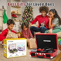 Victress TE-001F-RD Vinyl Record Player — image 6