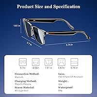 Blackview Smart Glasses with Bluetooth 5.3 and Open Ear Speaker — image 2