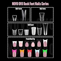 NOVO OVO French Tip Short Duck Nail Tips - Berry Pink — image 7