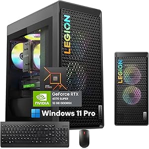 Lenovo Legion Tower 5 Gen 8 Gaming Desktop PC, AMD Ryzen 7 7700, NVIDIA RTX 4070 Super, 64GB RAM, 4TB SSD Review