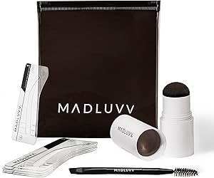 MADLUVV Brow Stamp Kit - Medium Brown Review
