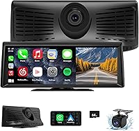 Apenet CP08 Wireless CarPlay Screen with 2K Dash Cam — image 1
