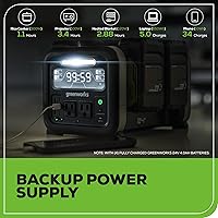 Greenworks 500W 24V Portable Power Inverter with 4 Batteries — image 8