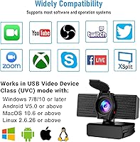 LITEPRO 1080P HD Webcam with Microphone & Privacy Cover — image 5