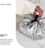 Lay-n-Go Cosmo Drawstring Makeup Bag - 20″, Black — image 7