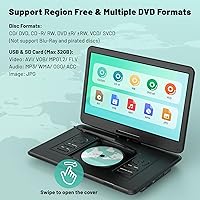 POFOTO PD15 Portable DVD Player 15.6-inch — image 4