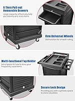 Lorvain Salon Beauty Rolling Trolley Cart — image 3