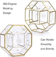 Hipiwe 360 Degree Rotating Glass Makeup Organizer — image 4