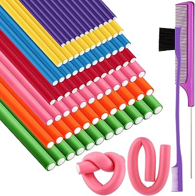 Tigeen 84 Pieces Flexible Curling Rods Set